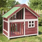vidaXL Hondenhok 96x60,5x87 cm massief grenenhout, Verzenden, Nieuw