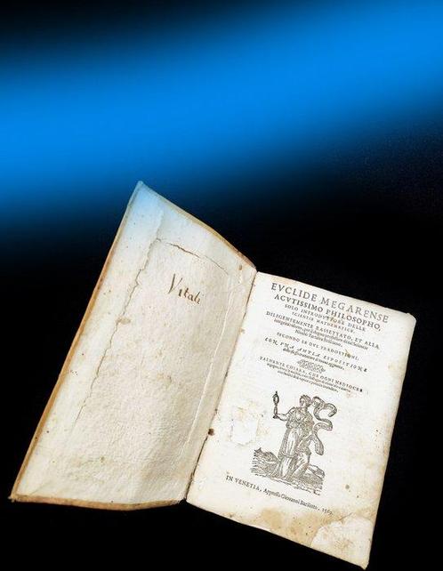 Nicolo Tartaglia after Euclid - Euclids Elements Book XV -, Antiek en Kunst, Antiek | Boeken en Manuscripten