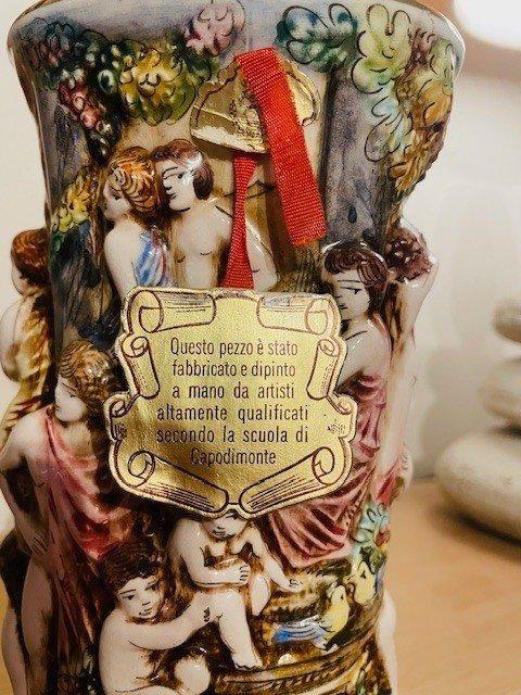 Capodimonte - Vaas - Porselein - Rococo-stijl amphora vaas, Antiek en Kunst, Antiek | Glaswerk en Kristal