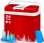 KESSER® Thermo-Elektrische Koelbox – 24L – 12V/230V – Rood •, Verzenden, Nieuw