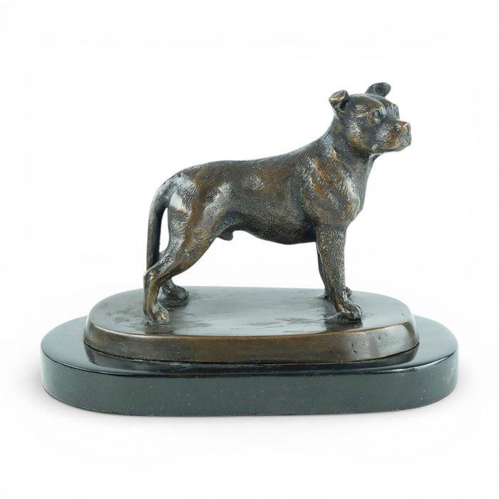 sculptuur, Staffordshire Bull Terrier Dog - 20 cm in length, Antiek en Kunst, Curiosa en Brocante