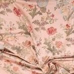 BA005 - Brokaatstof (Lampasso) Italiaans - Oudroze Zijde –