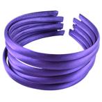Fako Fashion® - Diadeem - Satijn - 10mm - Donkerpaars - 10, Handtassen en Accessoires, Uiterlijk | Haarverzorging, Verzenden, Nieuw