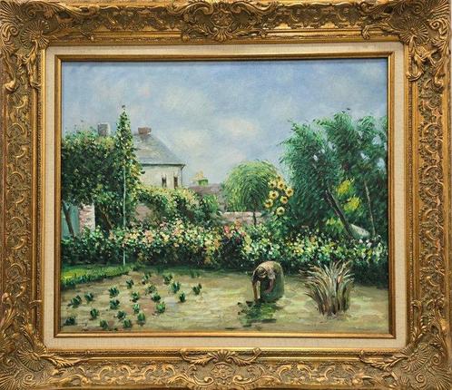 École Française (XX) - Temps de jardin, Antiek en Kunst, Kunst | Schilderijen | Klassiek