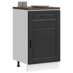 vidaXL Armoire de cuisine Porto noir bois dingénierie, Verzenden, Neuf