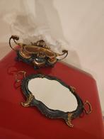 Jardinière (2) - Koud geverfd brons, Opaline glas -, Antiek en Kunst