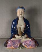 Figuur - A seated biscuit buddha - Biscuit porselein - China, Antiek en Kunst