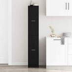 vidaXL Apothekerskast Zwart eiken 30 x 41 x 174.5 cm Bewerkt, Huis en Inrichting, Verzenden, Nieuw