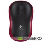 Logitech M185 Rood Draadloze Muis, Verzenden, Nieuw
