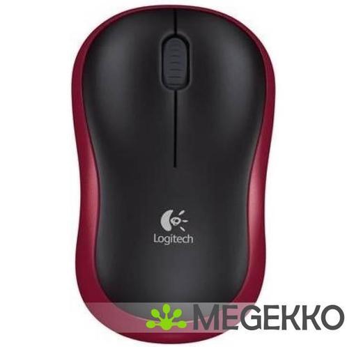 Logitech M185 Rood Draadloze Muis, Computers en Software, Overige Computers en Software, Nieuw, Verzenden