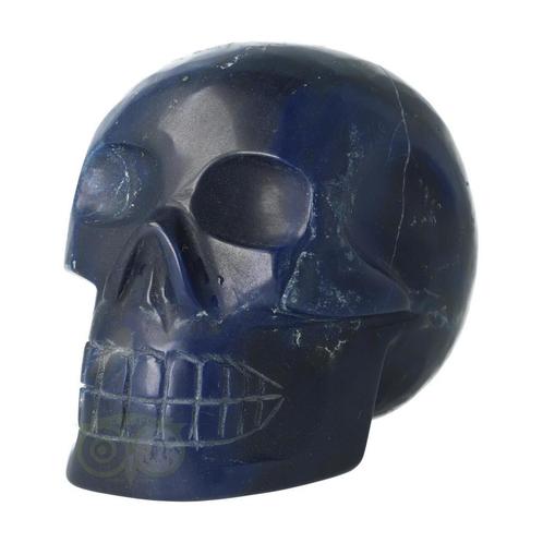 Blauwe kwarts kristallen schedel 854 gram, Handtassen en Accessoires, Edelstenen, Nieuw, Verzenden
