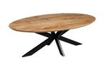 Salontafel Mangohout Tess Ovaal, Huis en Inrichting, Tafels | Salontafels, Verzenden, Nieuw