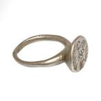 Byzantijns Zilver Ring van Maagdelijke Maria en Kind