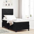 vidaXL Boxspring Bed met Matras Zwart 80x200 cm Velvet, Verzenden, Nieuw