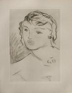 Georges Braque (1882-1963) - Portrait de femme, Antiquités & Art