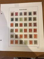 Belgique 1906 - Pre-stamping + timbres avec tampon rouleau -