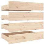 Bedlades Grenen - 4 stuks | Retour Deal | 40% Korting, Huis en Inrichting, 90 cm, Bruin, Verzenden, Nieuw