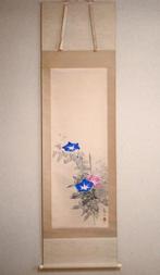 Fleur dété - Ipomée - rouleau suspendu - Peint à la main, Antiek en Kunst