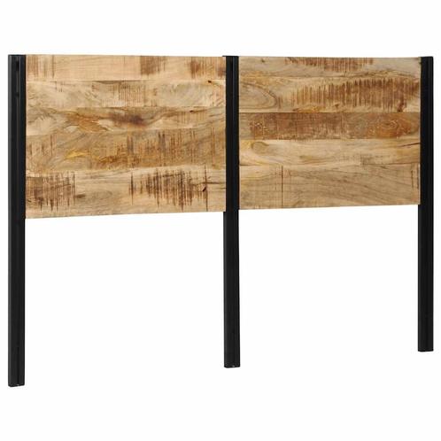 vidaXL Hoofdeinde 160 cm massief hout mango en ijzer, Huis en Inrichting, Slaapkamer | Bedden, Nieuw, Verzenden