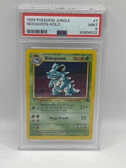 Pokémon - 1 Graded card - nidoqueen holo jungle - PSA 9, Hobby en Vrije tijd, Verzamelkaartspellen | Pokémon