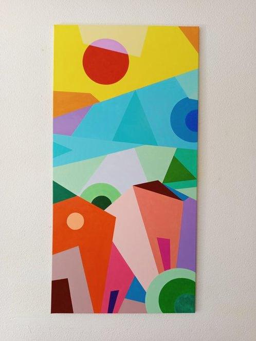 Kasai Massana (1975) - SPRING TOWN IN SPAIN. NO Reserve XXL, Antiek en Kunst, Kunst | Schilderijen | Modern