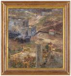 Pietro Scoppetta (1863 – 1920) - Paesaggio di campagna - NO, Antiek en Kunst