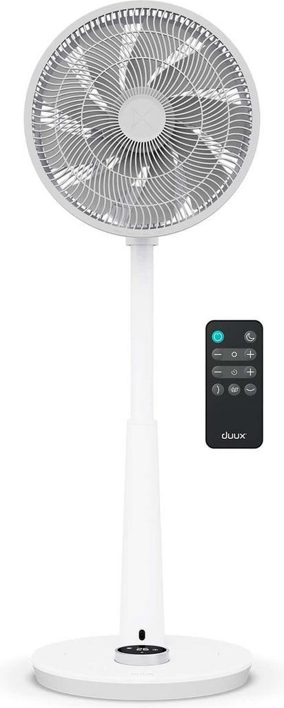 Duux Statiefventilator Whisper 2 wit - zuinige Ventilator, Huis en Inrichting, Woonaccessoires | Klokken, Nieuw, Verzenden