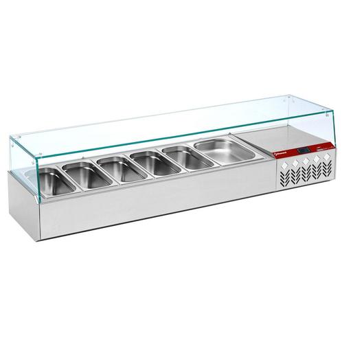 Gekoelde structuur GN 6x1/3, met rechte ruit, Zakelijke goederen, Horeca | Keukenapparatuur, Koelen en Vriezen, Verzenden