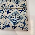 Antiek Tegel (4) - Antiek - 1750-1800 - Tableau 4x kwadraat