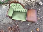 Sofa - Hout, Canvas - telefoonstoel, Antiek en Kunst