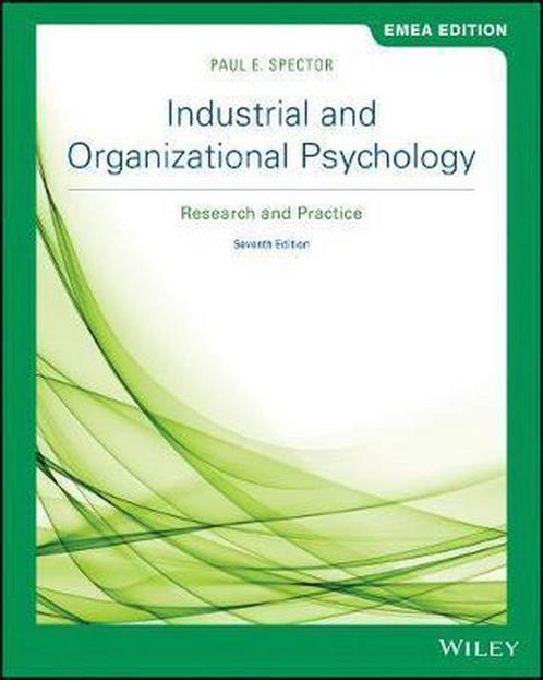 Industrial and Organizational Psychology 9781119586203, Boeken, Overige Boeken, Zo goed als nieuw, Verzenden