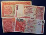 Hongkong. - 4 x 100 dollars 1980-2003  (Zonder Minimumprijs)