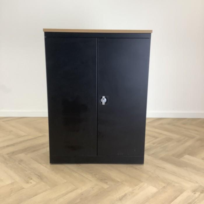 metalen draaideurkast vv 2 legborden (hxbxd) 123x90x44,5 cm,, Maison & Meubles, Armoires | Autre