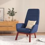 vidaXL Relaxstoel stof blauw, Huis en Inrichting, Fauteuils, Verzenden, Nieuw