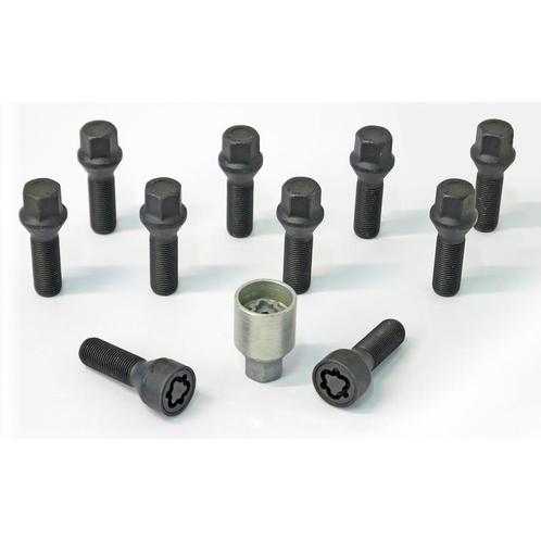 H&R Wielboutenset konisch M14x1.50 - Lengte 45mm - Zwart - 1, Auto-onderdelen, Ophanging en Onderstel, Nieuw, Verzenden