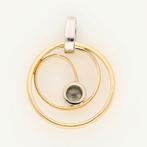 Hanger - 18 karaat Geel goud, Witgoud Diamant (Natuurlijk)