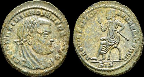 Died 310ad Roman Divus Maximianus Ae 1/4 follis emperor s..., Postzegels en Munten, Munten en Bankbiljetten | Verzamelingen, Verzenden