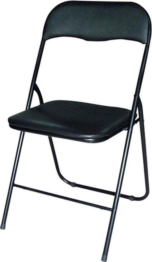 2dekans | BRASQ Klapstoel Zwart - Vouwstoel - Opvouwbare, Huis en Inrichting, Stoelen, Ophalen of Verzenden