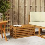 vidaXL Buitenstoel Bank Naturel 79 x 43 x 37 cm Massief, Tuin en Terras, Verzenden, Nieuw