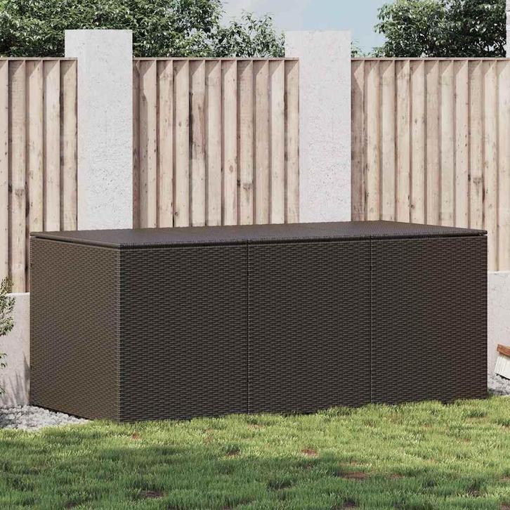 vidaXL Tuinbox 180x90x70 cm poly rattan bruin, Tuin en Terras, Bergingen en Tuinkasten, Nieuw, Verzenden