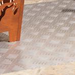 vidaXL Trap Tread Rechthoekig 4 pcs Zilver 90 x 50 cm, Doe-het-zelf en Bouw, Verzenden, Nieuw