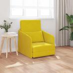 vidaXL Ligbed Sofa 2-in-1 Geel 65x80x83 cm Velours, Huis en Inrichting, Zetels | Zetels, Verzenden, Nieuw