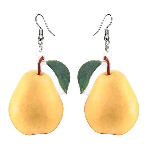 Fako Bijoux® - Oorbellen - Groente & Fruit - Peer, Handtassen en Accessoires, Oorbellen, Verzenden