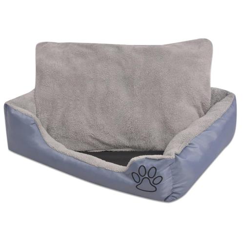 vidaXL Hondenbed met gewatteerd kussen maat XL grijs, Animaux & Accessoires, Accessoires pour chiens, Envoi