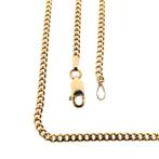 Gouden gourmet schakel ketting | 43 cm (schakelketting), Ophalen of Verzenden, Gebruikt, Overige kleuren, Goud
