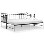 Studio inrichten? Slaapbank Metal Zwart -40%! Topdeal voo..., Huis en Inrichting, 90 cm, Verzenden, Zwart, 200 cm