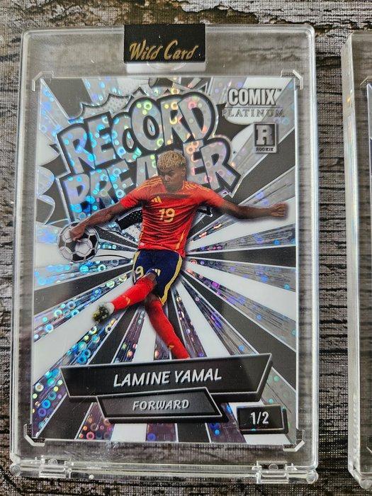 Wild Card Record Breaker Lamine Yamal 1/2 Serialized card,, Collections, Autocollants