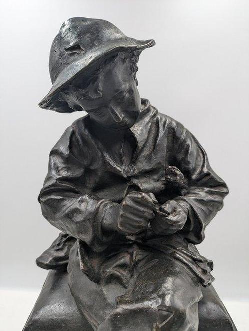 Donato BARCAGLIA (1849-1930) - Sculpture, Spazzacamino - 46, Antiek en Kunst, Antiek | Keramiek en Aardewerk