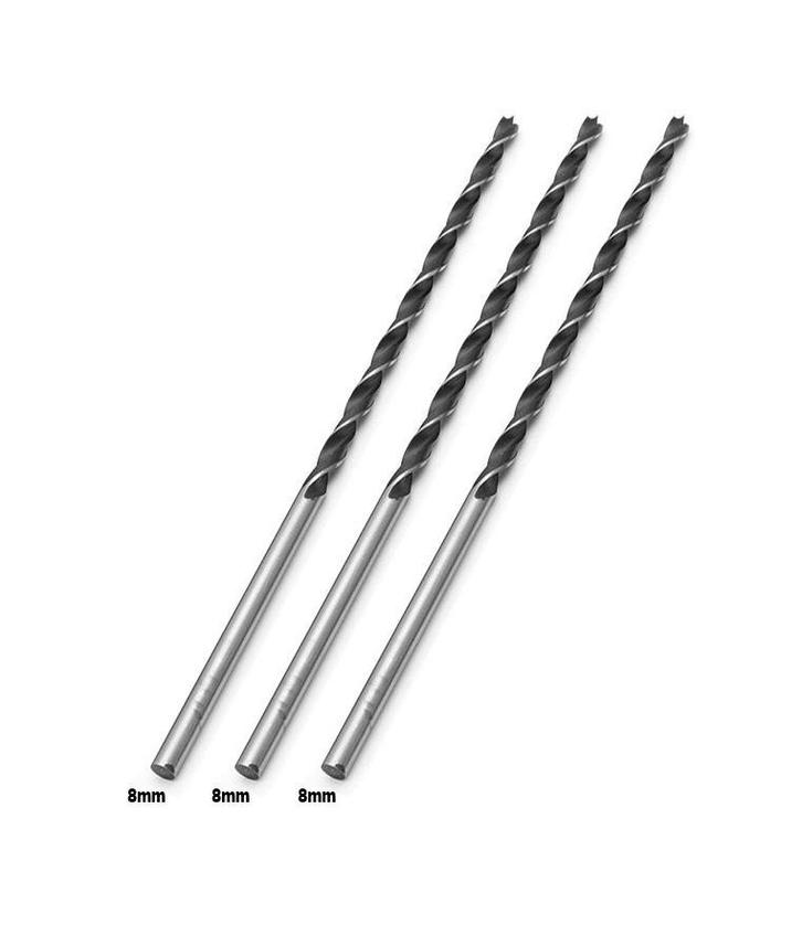 Set van 3 extra lange houtboren (8x300 mm), Doe-het-zelf en Bouw, Gereedschap | Overige machines, Nieuw, Verzenden