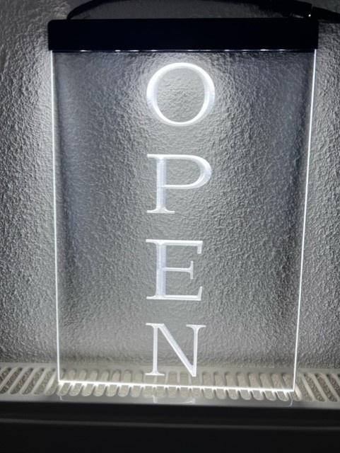 OPEN neon bord lamp LED verlichting reclame lichtbak VERTICA, Huis en Inrichting, Lampen | Overige, Nieuw, Verzenden